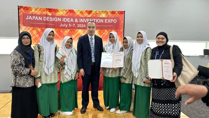 SMAN 3 Banda Aceh Raih Medali Perunggu di Japan Design Invention Expo 2024