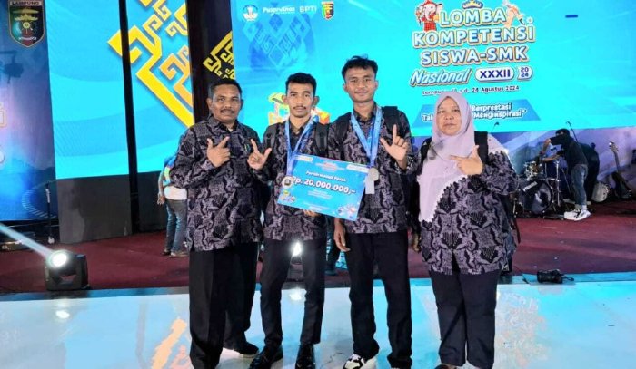 SMK-PP Negeri Saree Raih Juara Dua LKS Tingkat Nasional