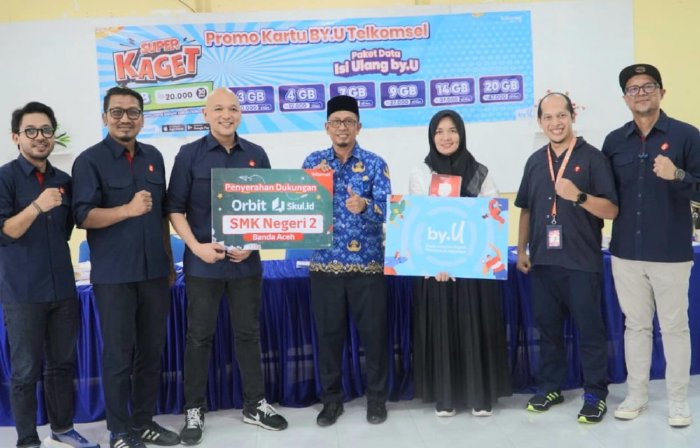 SMKN 2 Banda Aceh Launching Platform Skull.Id Bersama Komisaris Telkomsel