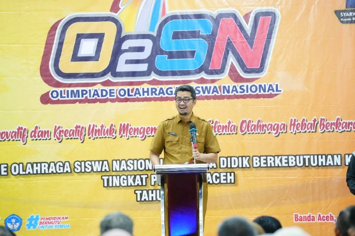 O2SN Diksus Aceh 2025 Resmi Dibuka, Disdik Dorong Siswa Tangguh dan Berkarakter